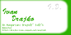 ivan drajko business card